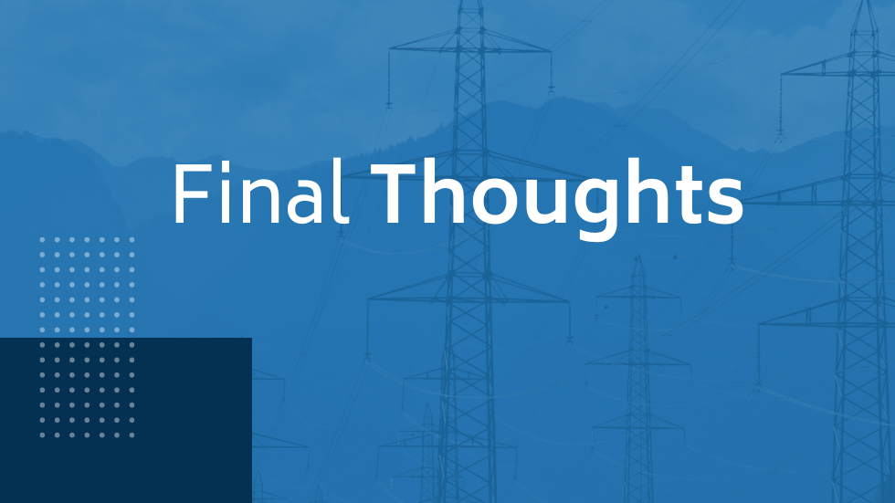 Final thoughts